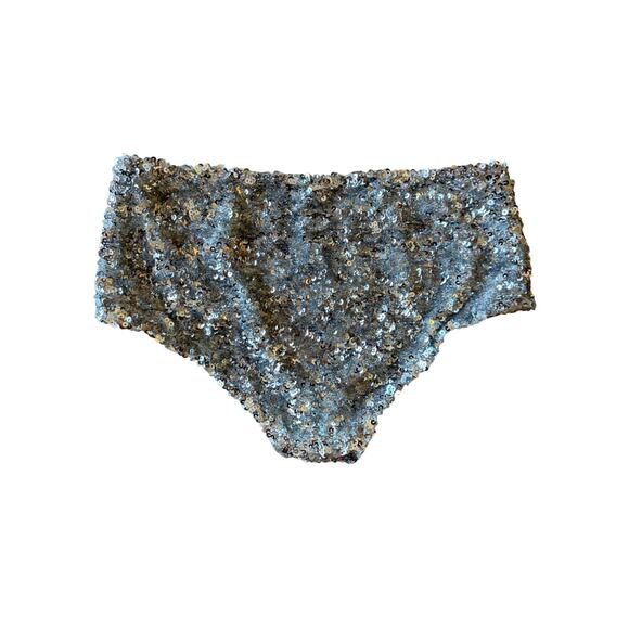 Maje Silver Tutterfly Sequin Culotte Hipster Shorts - Picture 10 of 13